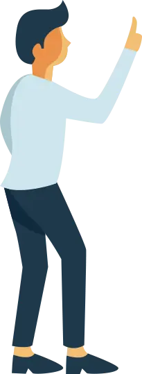 figura de persona señalando